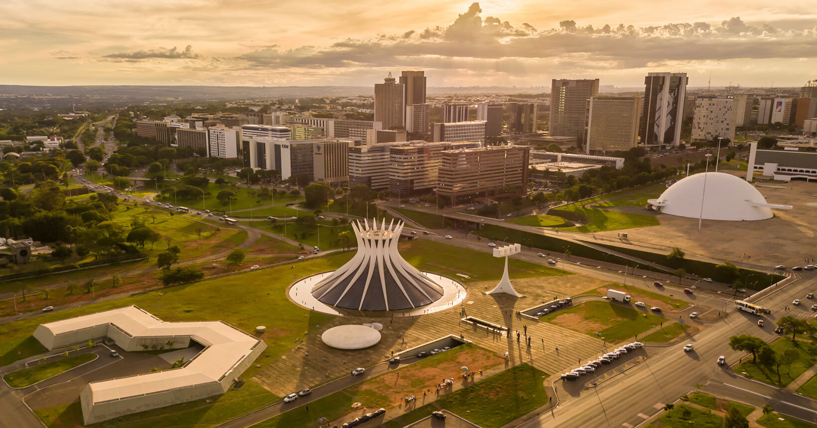 Imagem aérea da cidade de Brasília, Distrito Federal.